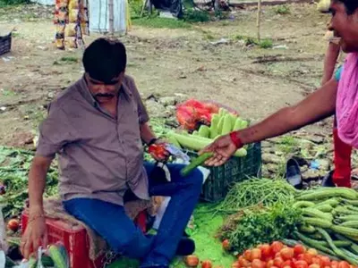IAS selling vegetables