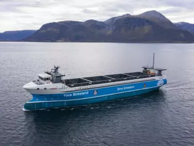yara birkeland autonomous cargo ship