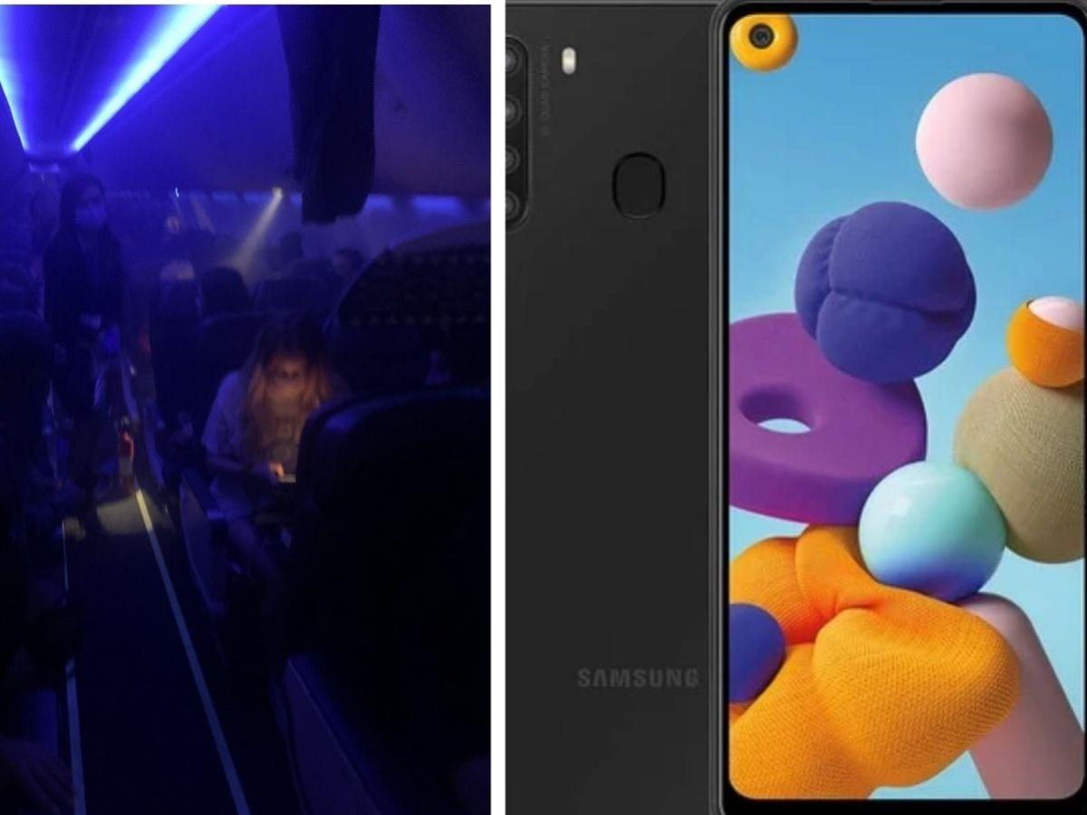 Samsung Galaxy A21 catches fire on plane after landing - CNET