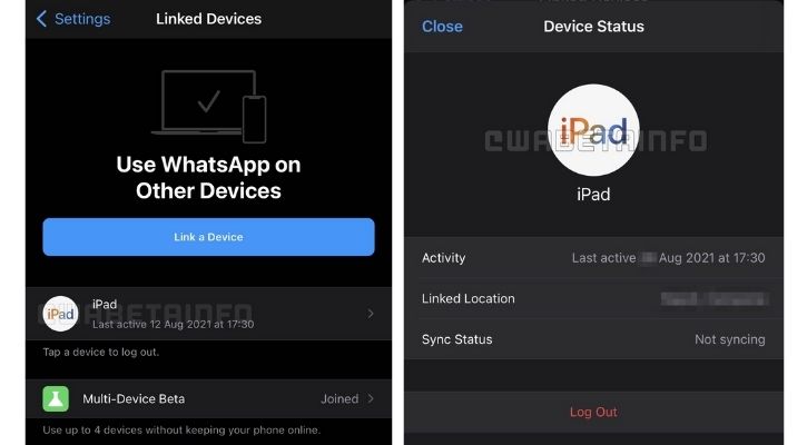 WhatsApp Working on iPad Multi-Device 2.0 Support