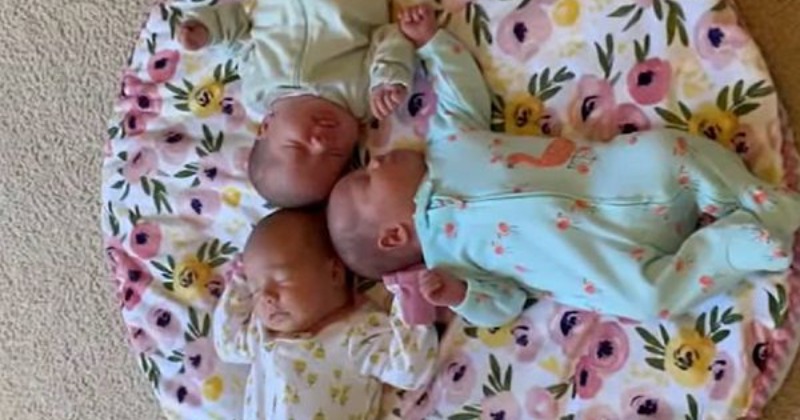 Couple Welcomes Rare Set Of Identical Triplet Girls In Us