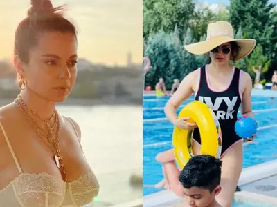 After Trolled For Wearing Her Choice Of Clothes Kangana Ranaut Shares Day Out Pictures With Her Kiddie