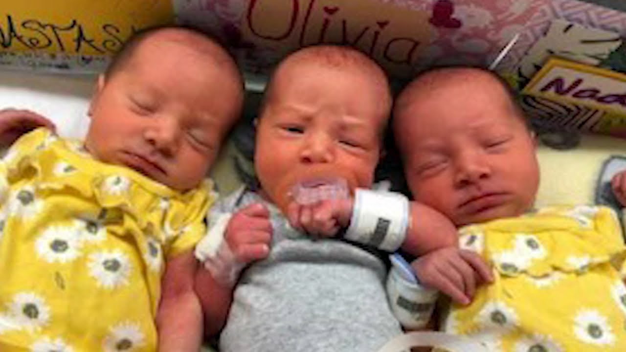 Couple Welcomes Rare Set Of Identical Triplet Girls In US