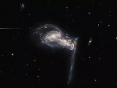 Galaxies tug of war NASA Pic