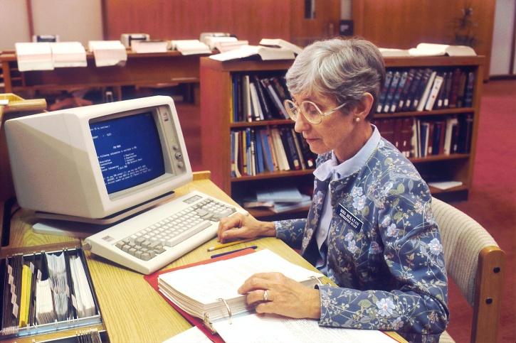 a librarian in a library