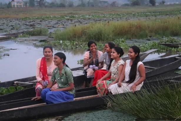 6 Assam girls make sustainable yoga mat