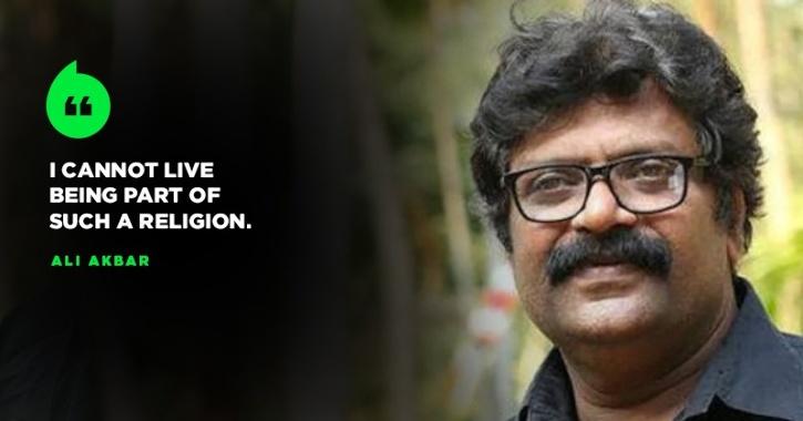 Malayalam filmmaker Ali Akbar has quit Islam and converted to Hinduism renaming his name to Ramasimhan