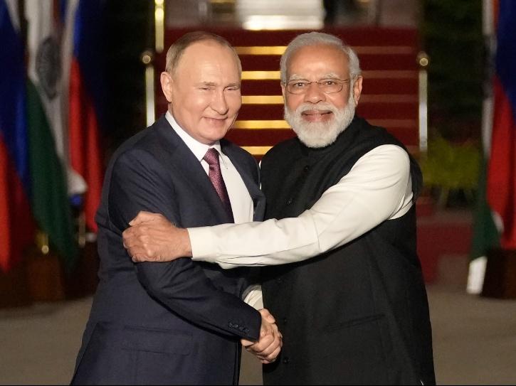 Vladimir Putin On A Visit To India