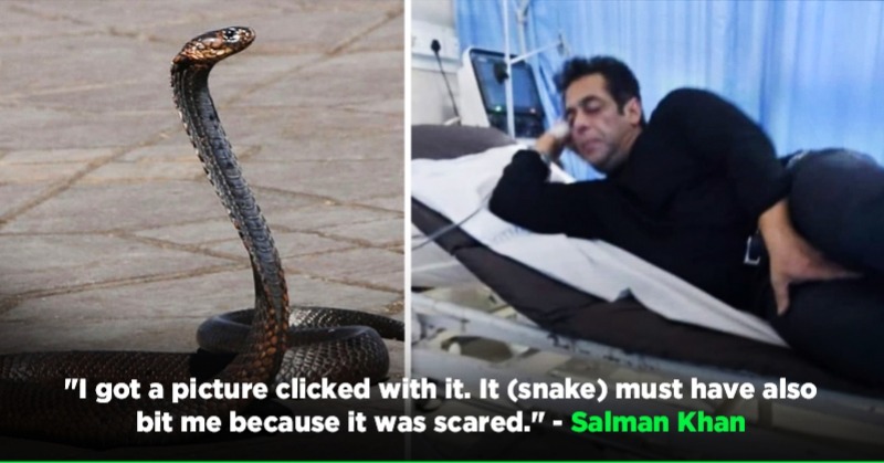 I Made Friends With The Snake&#39;, Says Salman Khan After His Photo From  Hospital Goes Viral