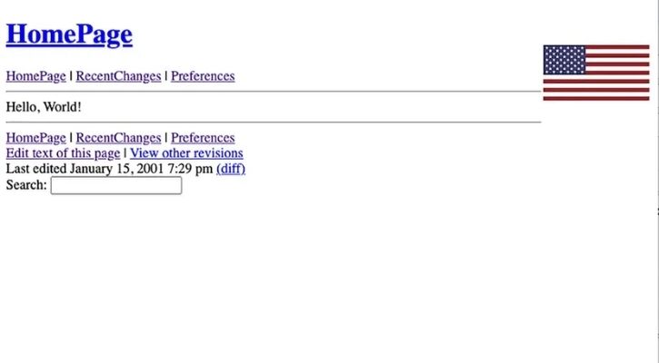 First-ever Wikipedia edit