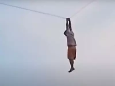 kite-flying man