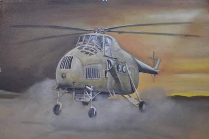 Painting by Group Captain Deb Gohain