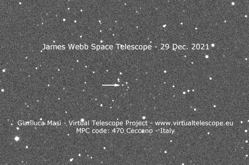 Teleskop Luar Angkasa James Webb bergerak melalui ruang angkasa (Kredit gambar: Gianluca Masi / Proyek Teleskop Virtual)