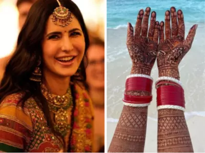 Fans Zoom In To Find Vicky Kaushal's Name As Katrina Kaif Shares A Photo Of Her Bridal Mehendi