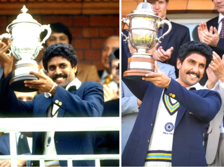 World cup winning moment in film and in real life Kapil Dev and Ranveer Singh
