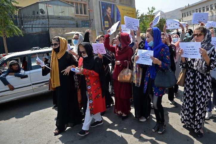 afghan women protest afp