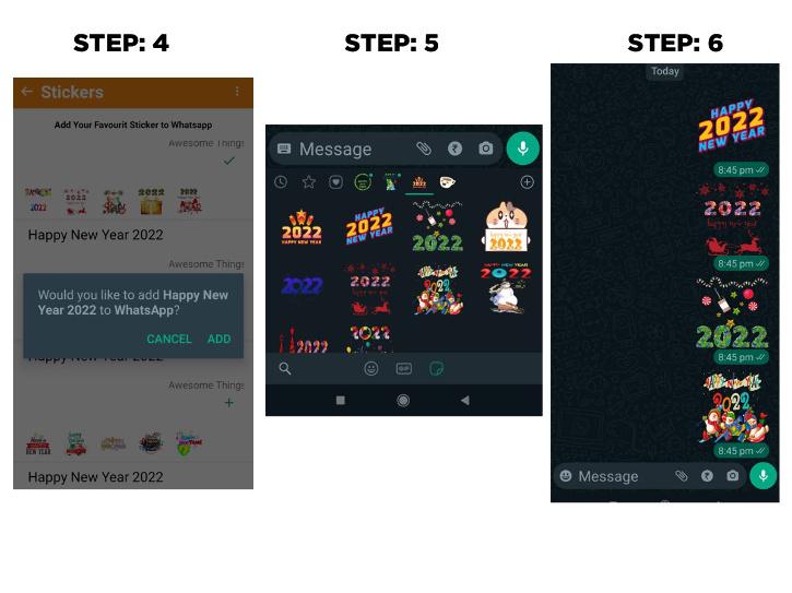 How to share New Year WhatsApp Stickers