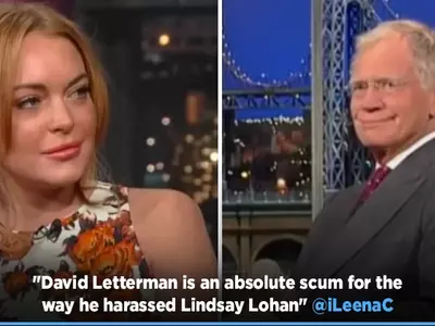 'Misogynistic & Unprofessional', David Letterman Faces Flak Over 2013 Lindsay Lohan Interview