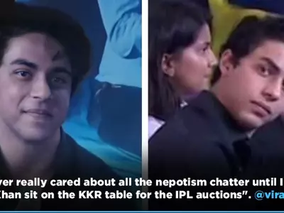 Aryan Khan Takes Dad SRK's Seat At IPL Auction & People Are Once Again Talking About Nepotism