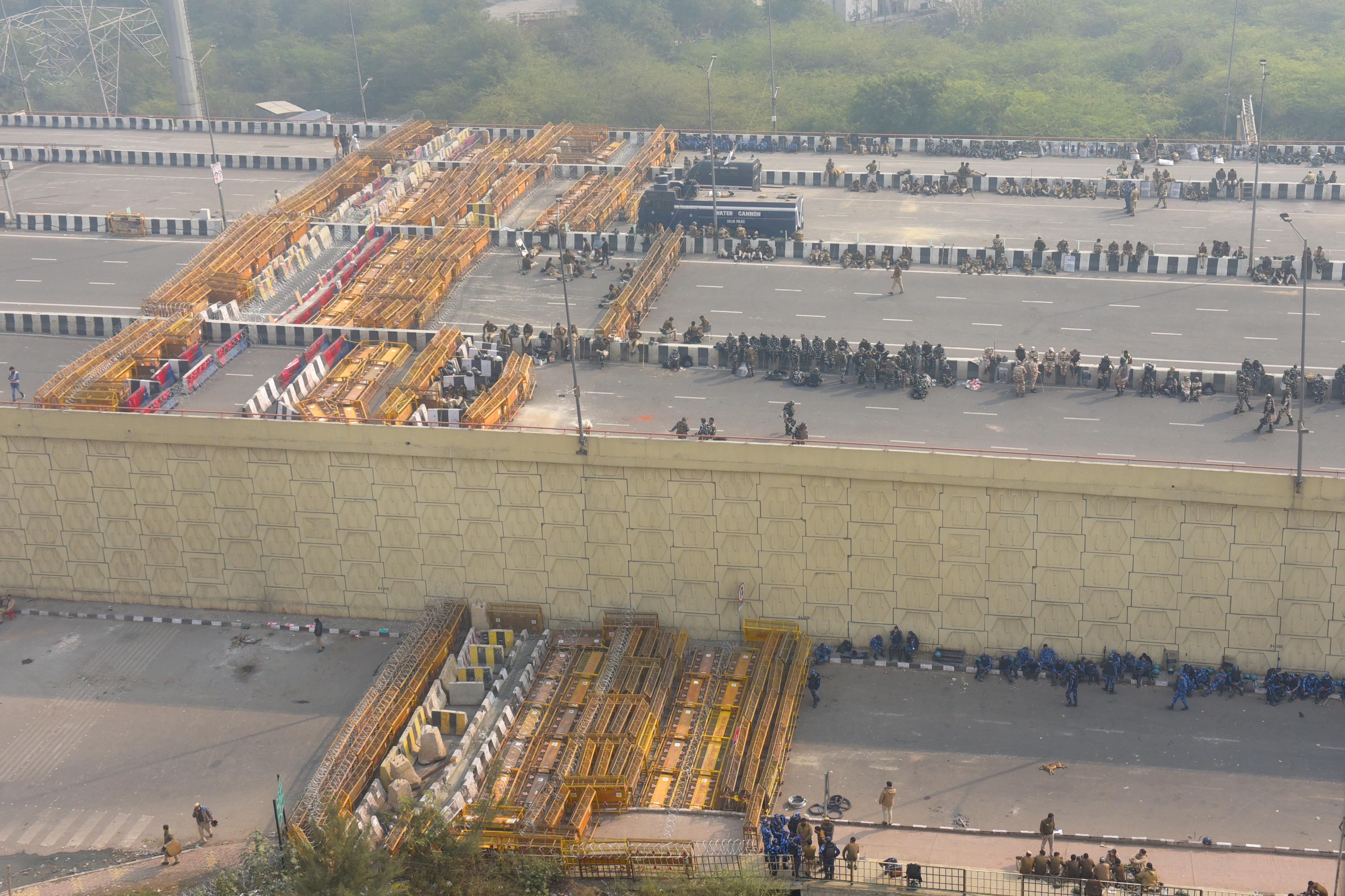 10 Pictures That Show What Delhi Police Is Up To At Farmers' Protest ...