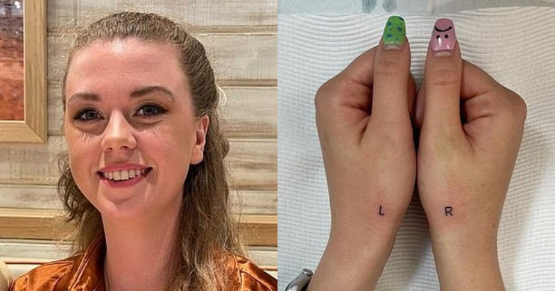 Woman Gets Letters L & R Tattooed On Her Hands After Getting Confused  Between Left and Right Hand