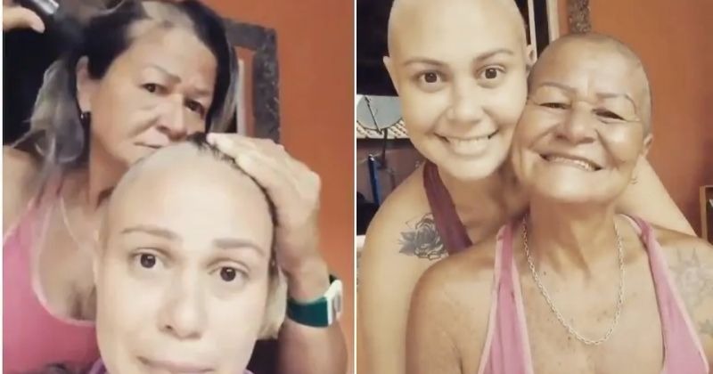 Watch: Mother Shaves Her Head In Solidarity With Her Daughter Battling