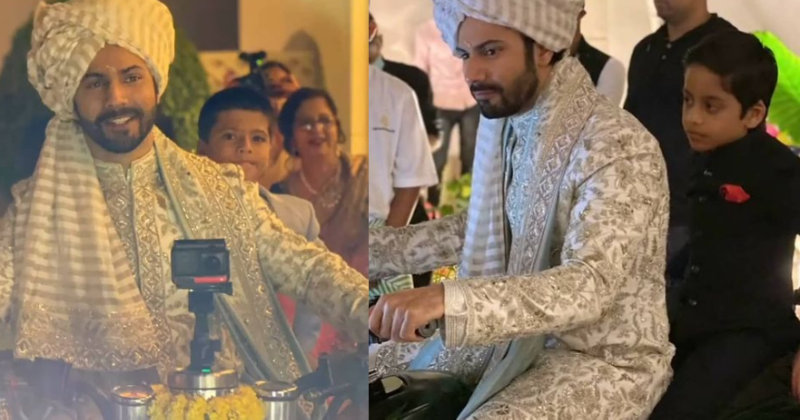 Varun Dhawan Made A Stylish Bike Entry At His Wedding & Impressed The ...