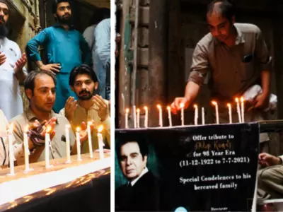 Fans Gather In Large Number Outside Dilip Kumar's Ancestral House In Peshawar To Offer Prayers