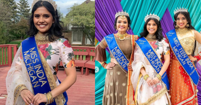 Proud Moment 25 Year Old Vaidehi Dongre From Michigan Crowned As Miss India Usa 2021