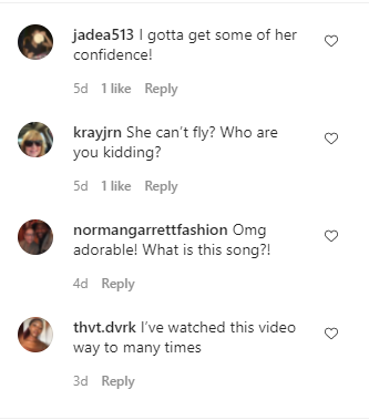 instgarm comments on video