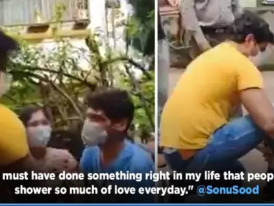 Man With A Big Heart! Sonu Sood Fulfills Cancer Patient's Wish, Meets Him Outside His Home