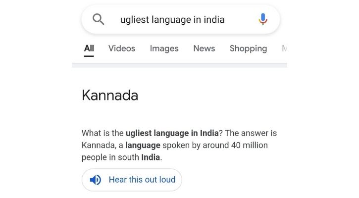 ugliest language in india
