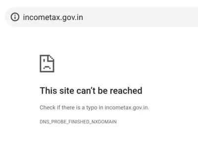 Income tax website crash