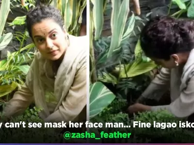 Kangana Ranaut Takes Part In Tree Plantation Activity, Gets Trolled For Not Wearing Mask Again