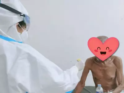 Doctor feeding patient