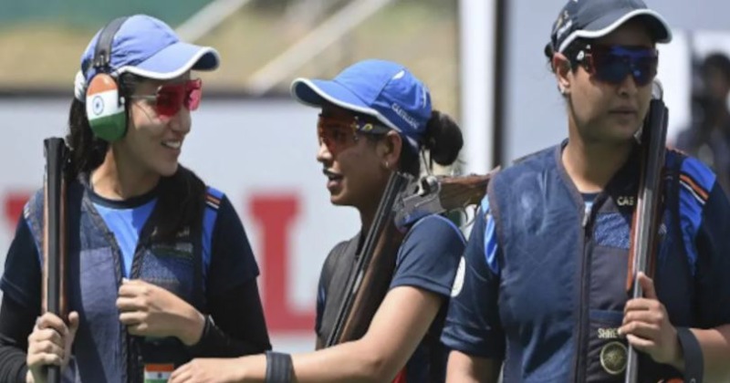 Indian Women Win Team Gold Medal In Trap Event At World Cup