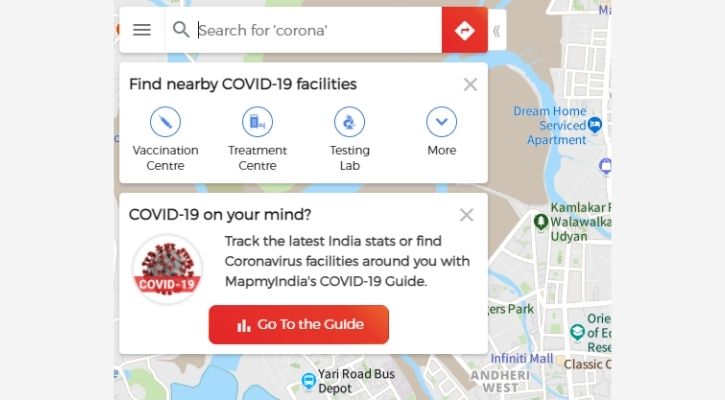 MapMyIndia App Shows Covid-19 Vaccination Centres Near ...