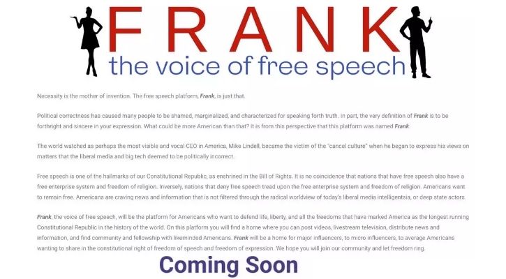 frank promotes free speech online could be donald trump s new gig