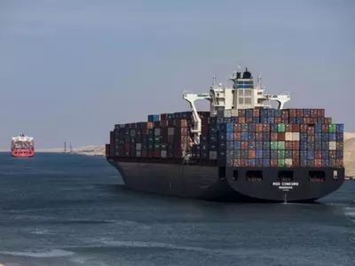 The Ever Green vessel causes marine traffic jam after being wedged into the Suez Canal