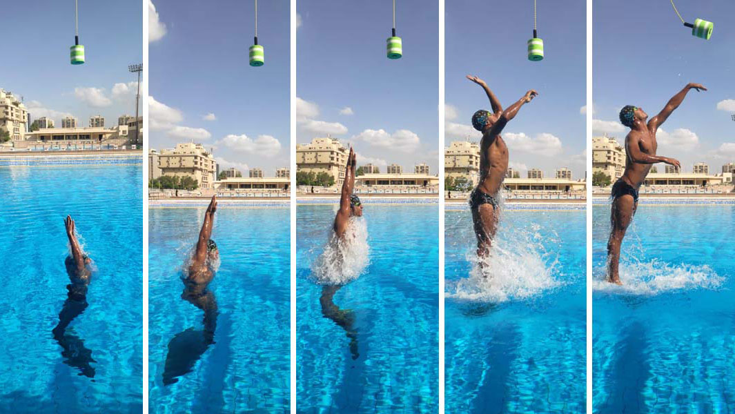 Egyptian Swimmer Sets World Record for Highest Jump Out Of Water