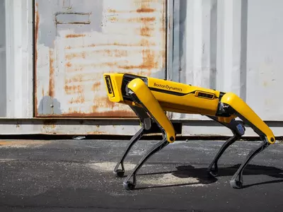 SpaceX's Boston Dynamics robodog Zeus lent a helping hand to workers cleaning up and retrieving rocket parts 