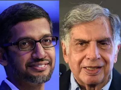 Google Sundar Pichai and Ratan Tata