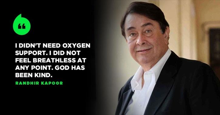 Randhir Kapoor Is COVID Free, Gets Discharged From The Hospital, Says God is Kind