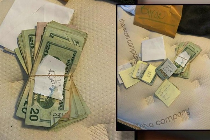 Boy, 9, finds $5,000 while cleaning family's used car