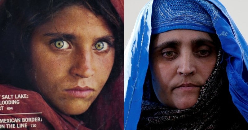 Famous Green Eyed Afghan Girl On 1985 National Geographic Cover Evacuated To Italy 1832