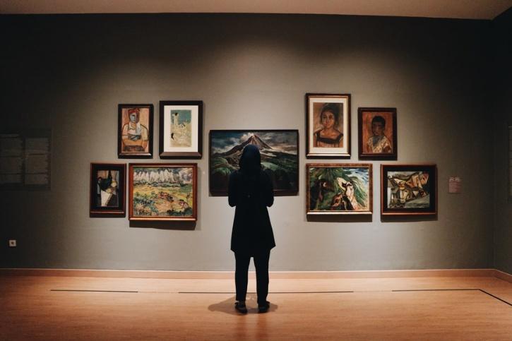 an art gallery
