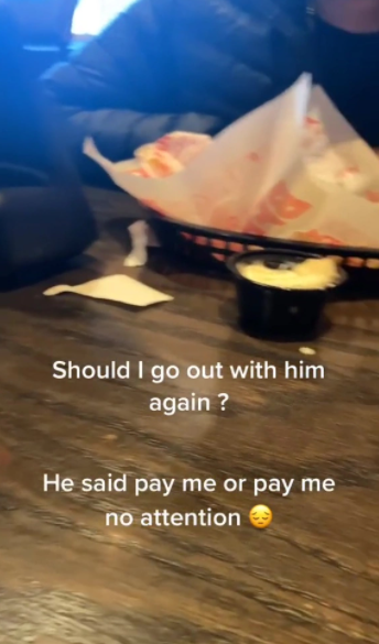 Man Brought Food For Just Himself After Date Didn't Bring Cash