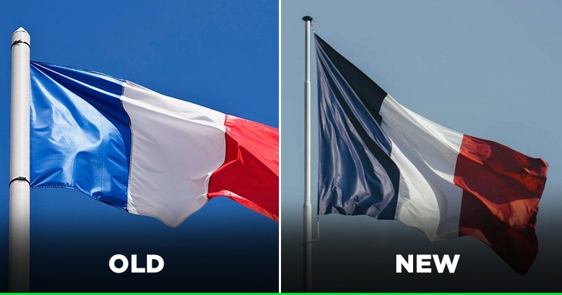 Change of color of the French flag, what the manufacturers think