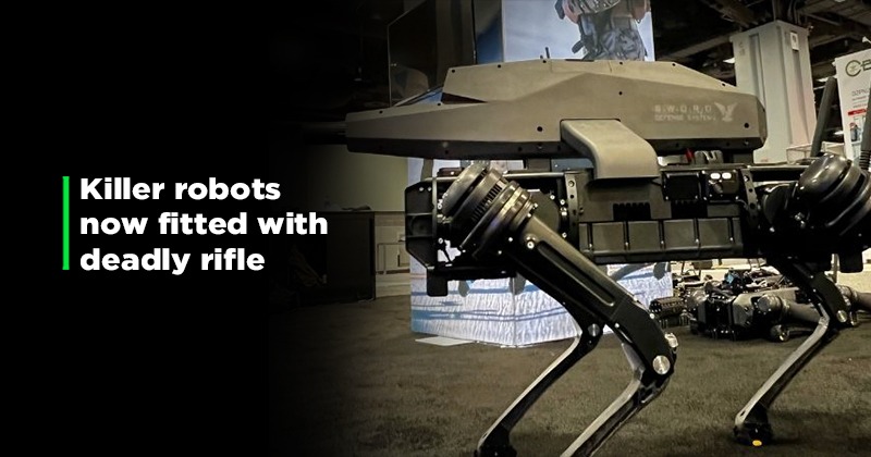 Yikes! US Company Has Built A Killer Robot Dog With An Attached Rifle