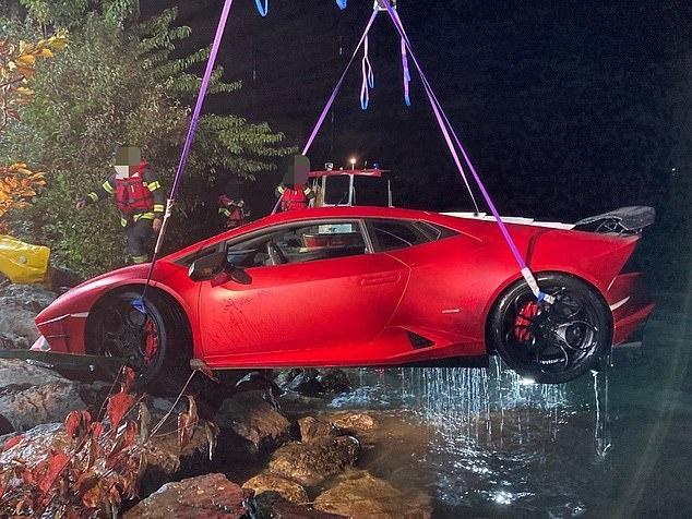 Lamborghini Sinks Into Lake After Owner 'Confuses' The Brake And  Accelerator Pedals